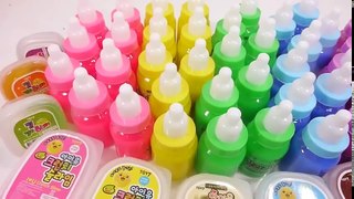 Learn Colors Slime Mix Waterclay Glitter Combine Surprise Eggs Toys