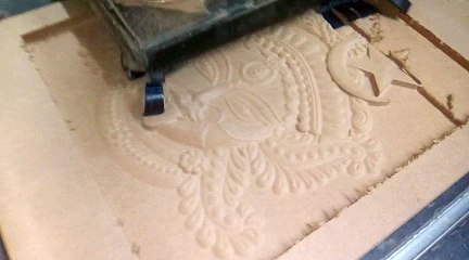 3axis 3d cutting in cnc machine.