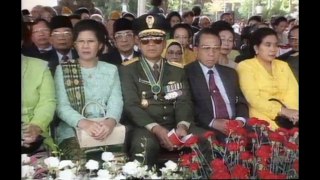 Presiden Soeharto Memimpin HUT RI Ke-51 di Hadiri Megawati Soekarnoputri 17 Agustus 1996