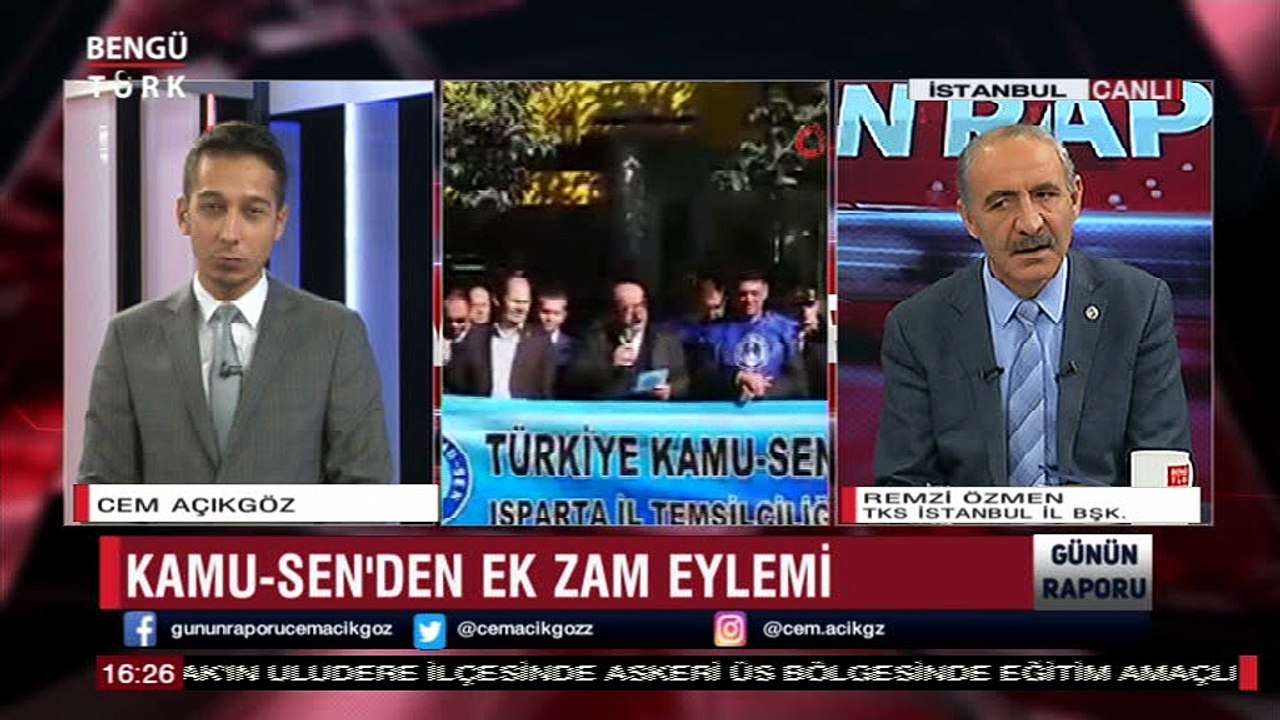 GÜNÜN RAPORU 17 KASIM 2018 KONUK-REMZİ ÖZMEN