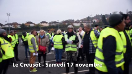 LE CREUSOT : Opération escargot des gilets jaunes