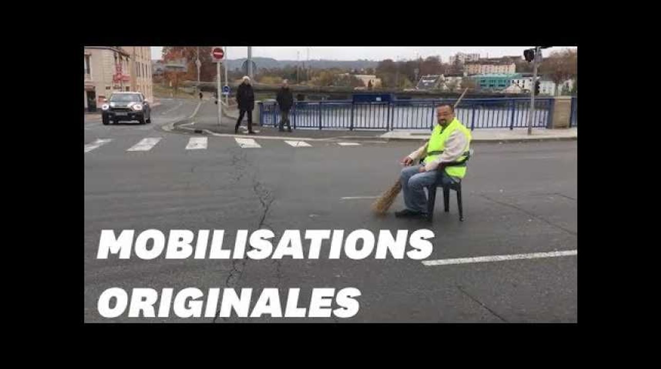 Ces gilets jaunes ont trouvé des façons originales de manifester