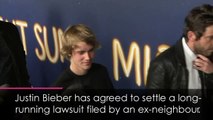 Justin Bieber to settle lawsuit filed by ex-neighbours