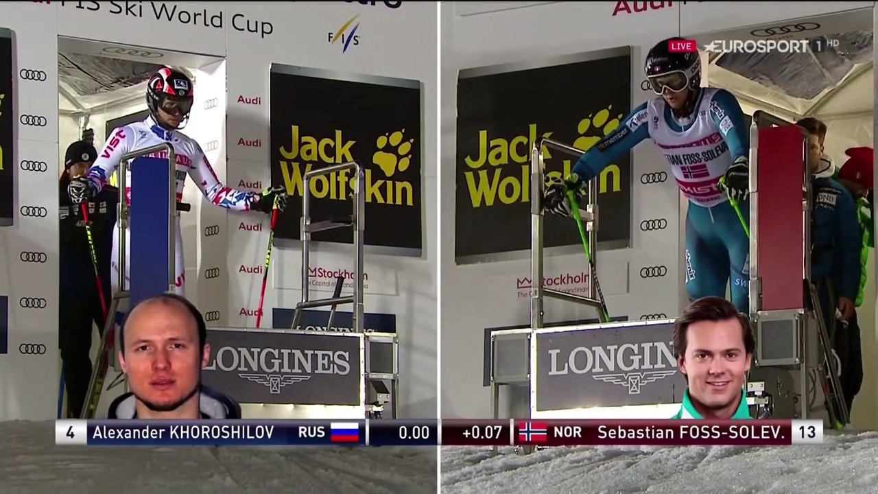 KHOROSHILOV v FOSS SOLEV Parallel Slalom Stockholm 31 1 2017