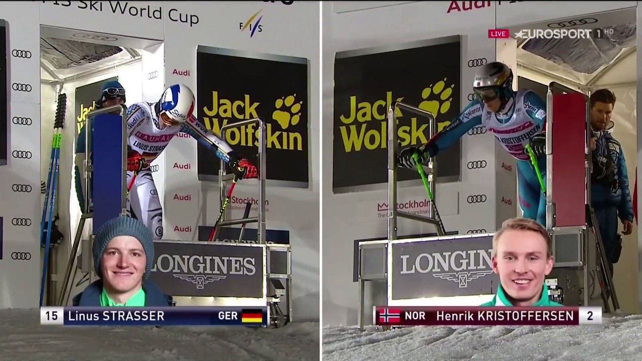 KRISTOFFERSEN v STRASSER Parallel Slalom Stockholm 31 1 20171