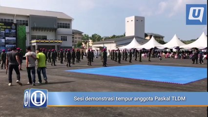 Sesi demonstrasi tempur anggota Paskal TLDM
