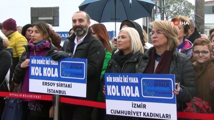 Ayvalık’ta 3. “Bir Deniz İki Yaka Kol Kola” etkinliği başladı