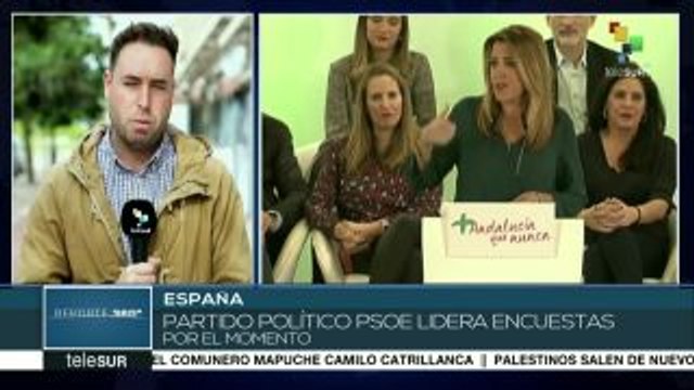 Comicios autonómicos de Andalucía inician con PSOE liderando encuestas