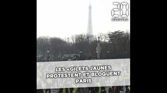 Les «gilets jaunes» protestent et bloquent plusieurs zones de Paris