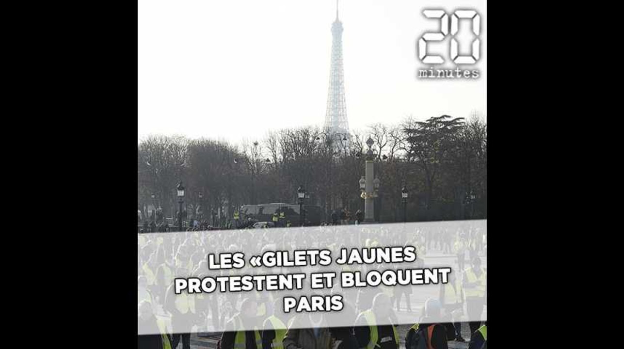 Les «gilets jaunes» protestent et bloquent plusieurs zones de Paris