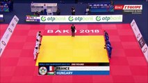 France-Hongrie, 2e tour, ChM de judo par équipes mixtes 2018