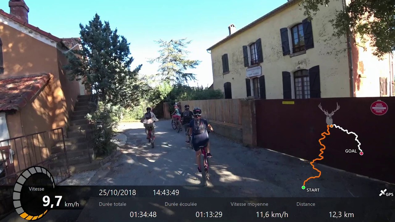 Maison forestière des Trois Termes en VTT électrique, Sony HDR-AS300