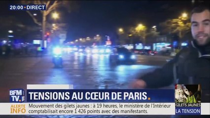 #GiletsJaunes : Un journaliste de BFMTV reçoit un oeuf en pleine tête