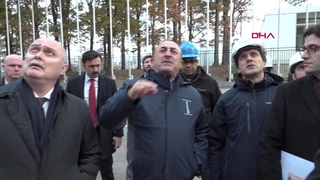 Bakan Çavuşoğlu New York'taki Türkevi İnşaatını Gezdi