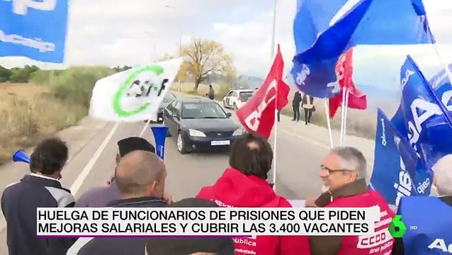 Huelga de funcionarios de prisiones en toda España para pedir mejoras salariales: Reclamamos que el señor ministro se siente a negociar