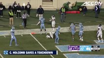 UNC's Cole Holcomb Strips Ball At Goal Line To Save TD