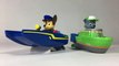 PAW PATROL 2017 Sea Rescue Patroller Chase Rocky Speedboat Paddle Bath Toy || Keith's Toy Box
