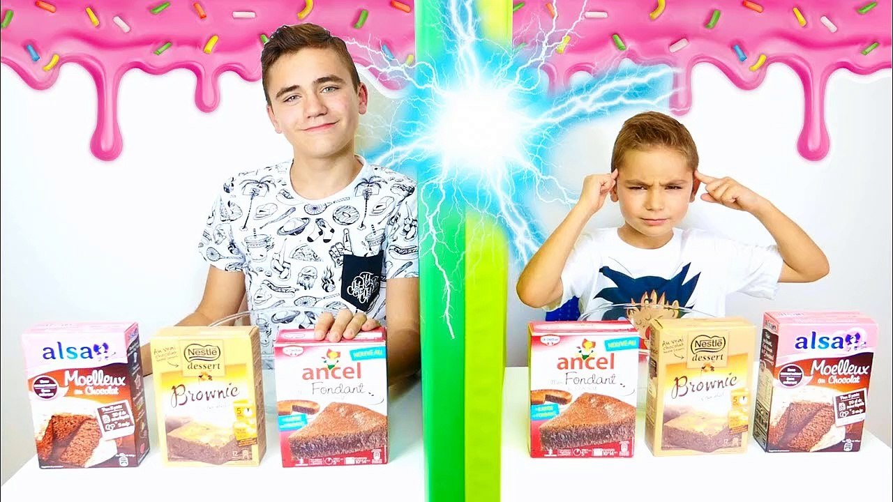 Twin Telepathy Cake Challenge !!! - Swan VS Néo