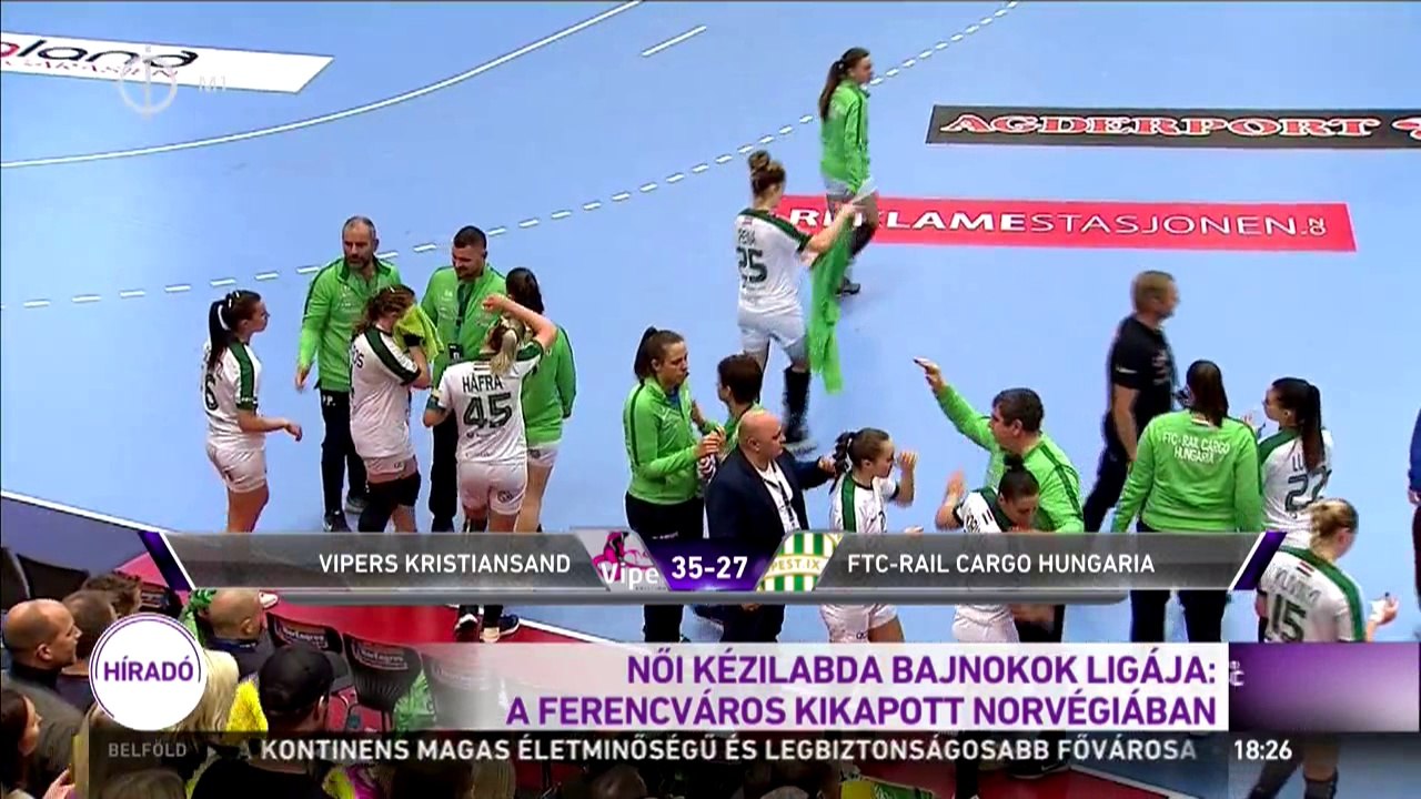 Vipers Kristiansand 35–27 Ferencváros