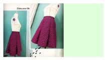 DIY : PANEL SKIRT , CIRCLE SKIRT , SKATER SKIRT EASY METHOD