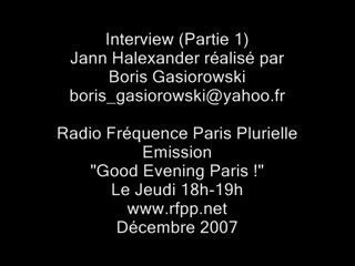 Interview de Jann Halexander (Partie 1)
