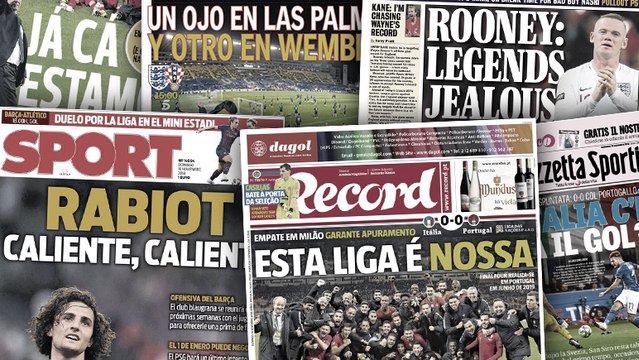 Wayne Rooney détruit les légendes des Three Lions, le Barça toujours très chaud sur Adrien Rabiot