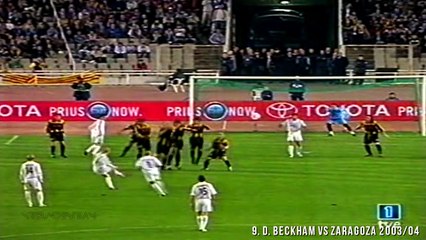 David Beckham vs Roberto Carlos Top 10 Outstanding Goals