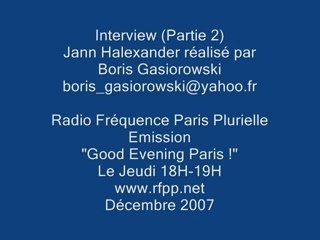 Interview Jann Halexander (partie 2)