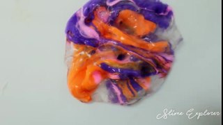 Mixing Soft Clay Into Clear Slime - Slime Explorer