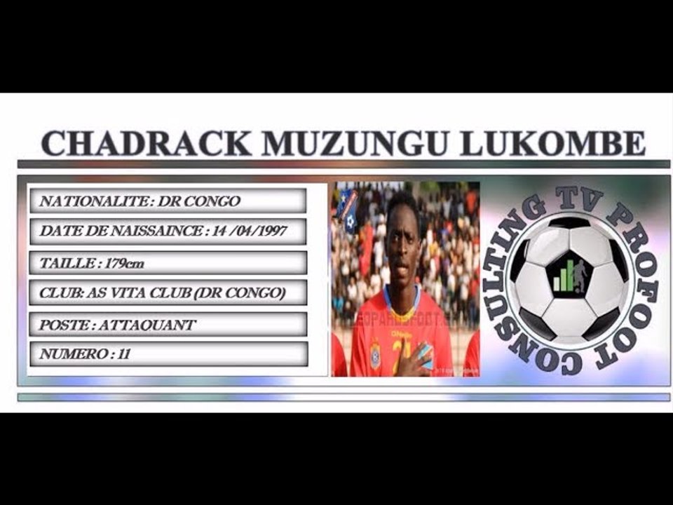 CHADRACK MUZUNGU LUKOMBE●II Best Skills & Passes II● AS VITA CLUB (DR CONGO)