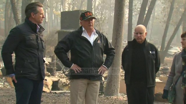 Trump viziton qytetin e rrënuar nga zjarret në Kaliforni - Top Channel Albania - News - Lajme
