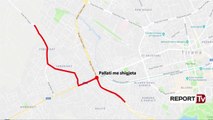 Report Tv - Protesta e banorëve të 'Unazës së Re' sjell bllokimin e rrugës, ja si devijohet trafiku