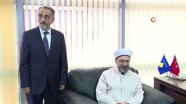 Diyanet İşleri Başkanı Erbaş, Kosova Din Hizmetleri Müşaviri Akın'ı Ziyaret Etti