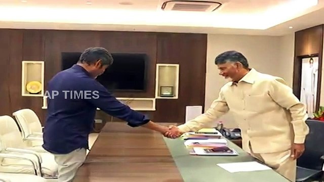 Actor Jagapatibabu Meet with AP CM Chandrababu Naidu in Amaravati