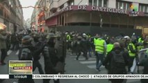 Francia: policía reprime protestas contra el alza de combustibles