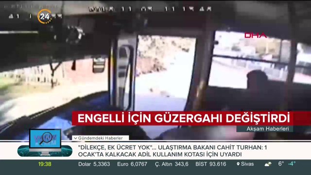 Şoförden örnek davranış