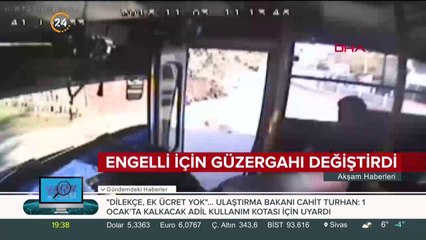 Şoförden örnek davranış