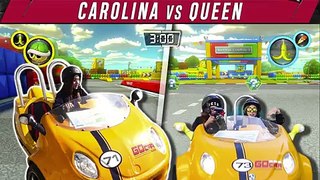 Mario kart en la vida real. Carolina vs Queen. Badabun. Mario kart en la vida real. Carolina vs Queen. Badabun.