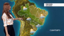 Previsão Brasil – Frente fria avança pelo Sudeste