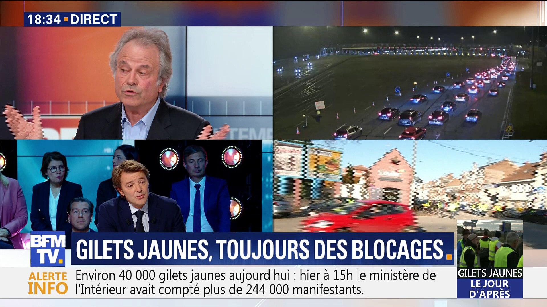 Gilets jaunes: "Macron est tout seul dans sa bulle", Franz-Olivier Giesbert  - Vidéo Dailymotion