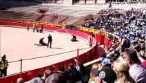 A tiros en la plaza de toros de Pamplona: la Guardia Civil realiza varias exhibiciones para conmemorar su aniversario