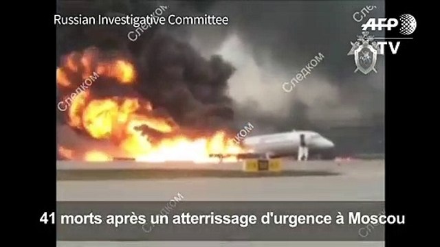 Russie: 41 morts après l'atterrissage d'urgence d'un avion à Moscou