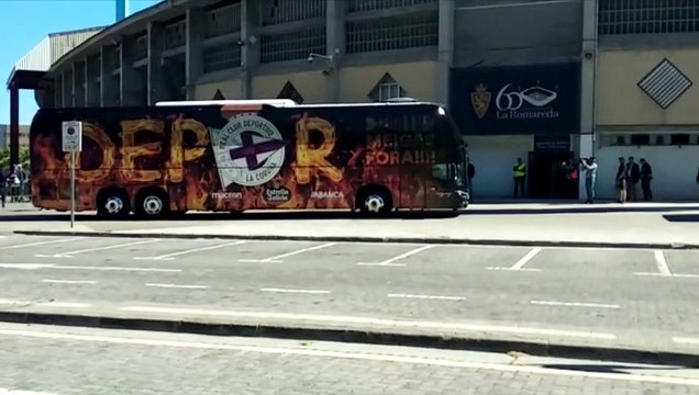 Real Zaragoza - Deportivo de la Coruña: Llegada del Dépor a La Romareda