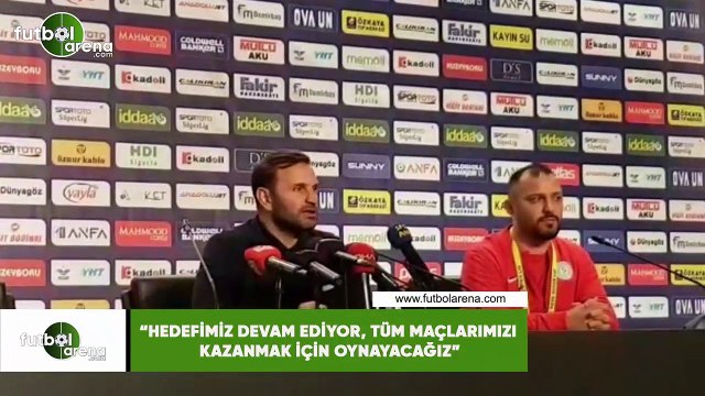 Okan Buruk: Hedefimiz devam ediyor, tüm maçlarımızı kazanmak için oynayacağız