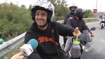 Multitudinaria llegada de aficionados a las motos en Jerez