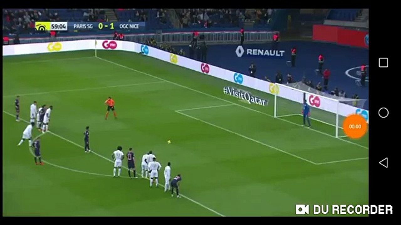 Neymar penalty goal psg vs nice 1-1