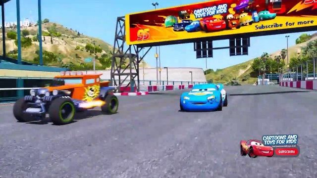 DINOCO MCQUEEN HOT WHEELS CARS RACE (Cars Dinoco Lightning Mcqueen)