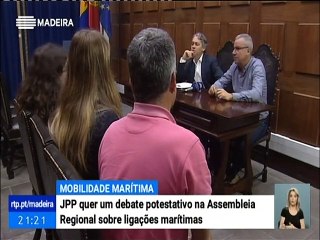 JPP pediu Debate Potestativo sobre a Ligação Ferry entre a Madeira e o Território Continental