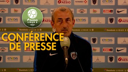 Conférence de presse Paris FC - Grenoble Foot 38 (1-0) : Mecha BAZDAREVIC (PFC) - Philippe  HINSCHBERGER (GF38) - 2018/2019