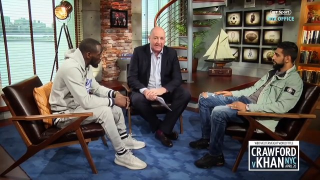 TERENCE CRAWFORD v AMIR KHAN - *FACE OFF INTERVIEW* - FROM BT SPORT / CRAWFORD v KHAN